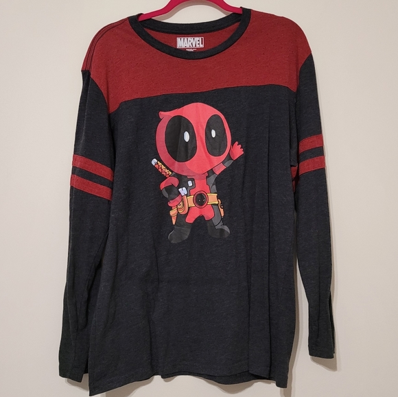 Deadpool Ringer Long Sleeved Tee